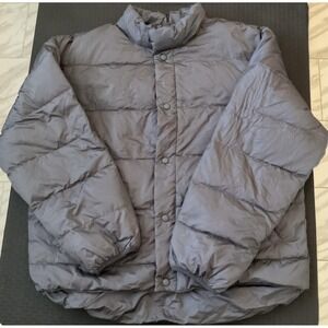 Cabelas Jacket Mens Large Premier Northern Goose Down Puffer Snap Front Warm